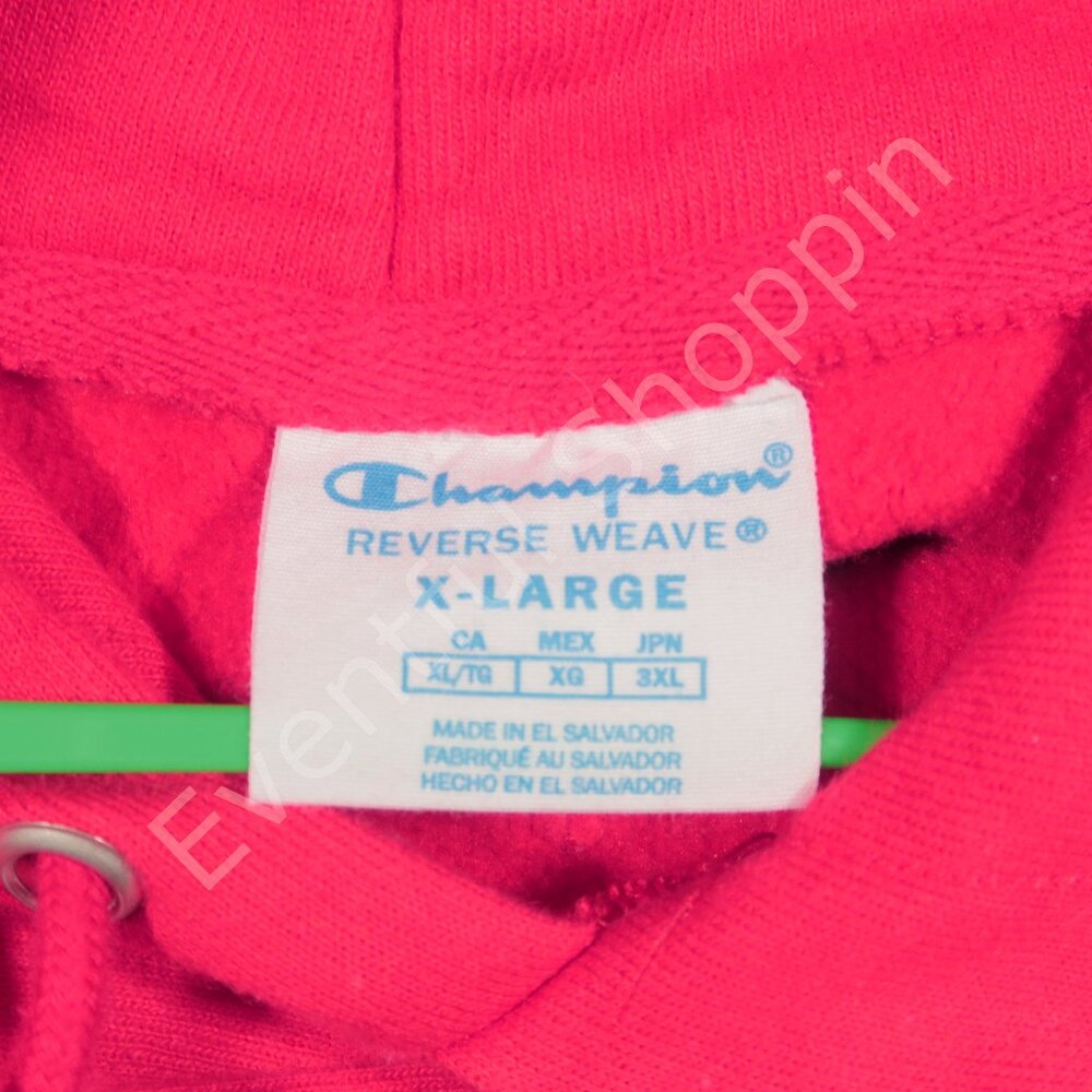 Champion Reverse Weave Georgia Bulldogs Hoodie in Red Size XL - Picture 6 of 7